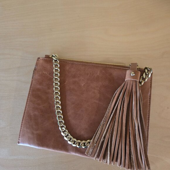 Sancia clutch with gold chain and tassle - Picture 3 of 6